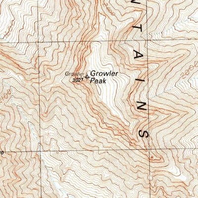 United States Geological Survey Growler Peak, AZ (1990, 24000-Scale) digital map