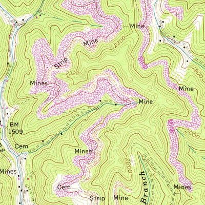 United States Geological Survey Grundy, VA (1963, 24000-Scale) digital map