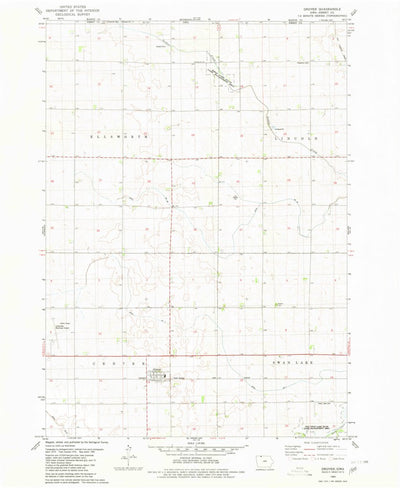 United States Geological Survey Gruver, IA (1980, 24000-Scale) digital map