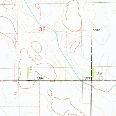 United States Geological Survey Gruver, IA (1980, 24000-Scale) digital map
