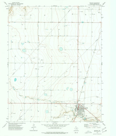 United States Geological Survey Gruver, TX (1973, 24000-Scale) digital map