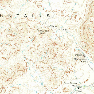 United States Geological Survey Gu Achi, AZ (1963, 62500-Scale) digital map
