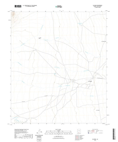 United States Geological Survey Gu Oidak, AZ (2021, 24000-Scale) digital map