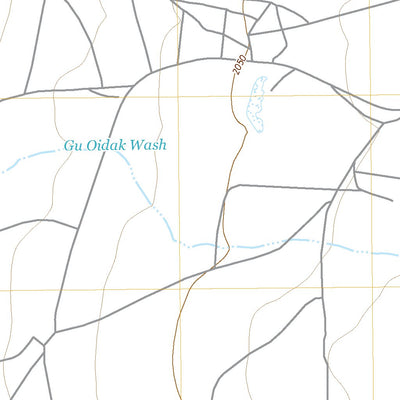 United States Geological Survey Gu Oidak, AZ (2021, 24000-Scale) digital map