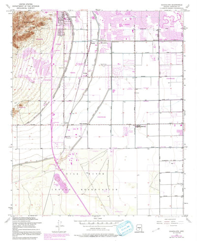 United States Geological Survey Guadalupe, AZ (1952, 24000-Scale) digital map
