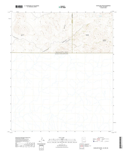 United States Geological Survey Guadalupe Canyon, AZ (2021, 24000-Scale) digital map