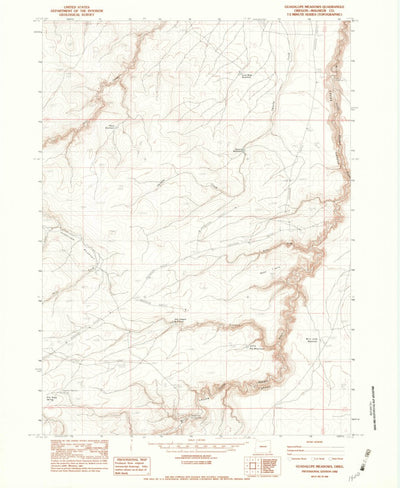 United States Geological Survey Guadalupe Meadows, OR (1982, 24000-Scale) digital map