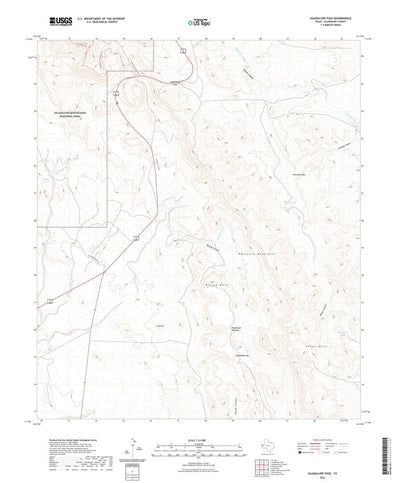 United States Geological Survey Guadalupe Pass, TX (2022, 24000-Scale) digital map