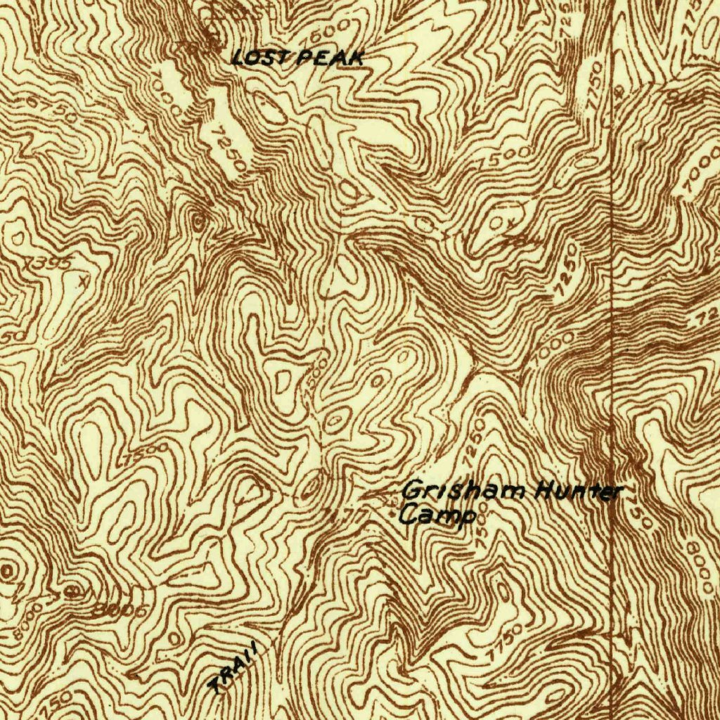 Guadalupe Peak, TX (1933, 48000-Scale) Map by United States Geological ...