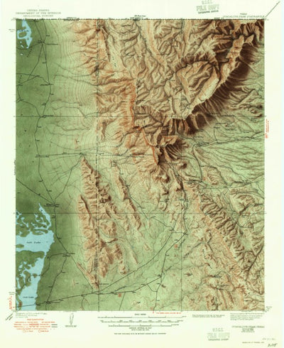 United States Geological Survey Guadalupe Peak, TX (1940, 62500-Scale) digital map