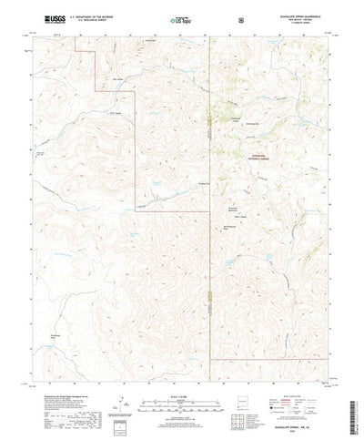 United States Geological Survey Guadalupe Spring, NM (2020, 24000-Scale) digital map