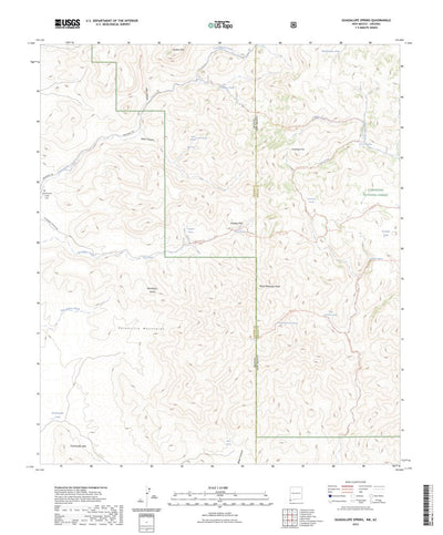 United States Geological Survey Guadalupe Spring, NM (2023, 24000-Scale) digital map