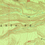 United States Geological Survey Guaje Mountain, NM (1952, 24000-Scale) digital map