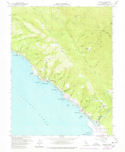 United States Geological Survey Gualala, CA (1977, 24000-Scale) digital map