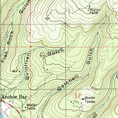 United States Geological Survey Gualala, CA (1998, 24000-Scale) digital map