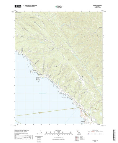 United States Geological Survey Gualala, CA (2021, 24000-Scale) digital map