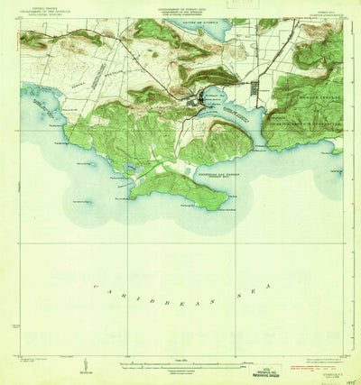 United States Geological Survey Guanica, PR (1938, 30000-Scale) digital map