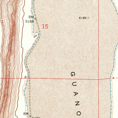 United States Geological Survey Guano Lake, OR (1968, 24000-Scale) digital map