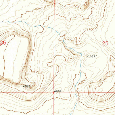 United States Geological Survey Guano Reservoir, OR (1971, 24000-Scale) digital map