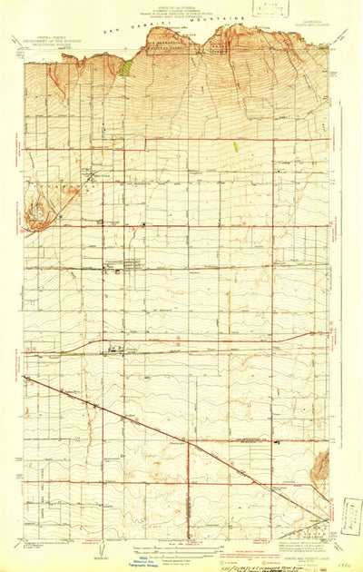United States Geological Survey Guasti, CA (1941, 31680-Scale) digital map