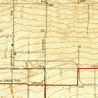 United States Geological Survey Guasti, CA (1941, 31680-Scale) digital map