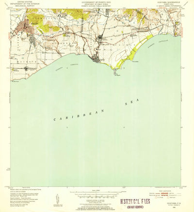 United States Geological Survey Guayama, PR (1952, 30000-Scale) digital map