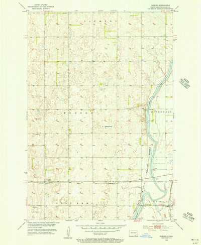 United States Geological Survey Guelph, ND (1955, 24000-Scale) digital map