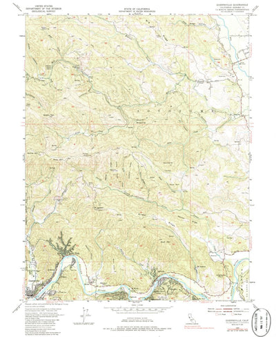United States Geological Survey Guerneville, CA (1955, 24000-Scale) digital map
