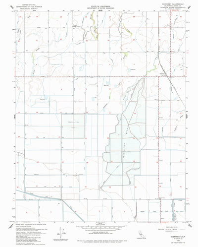 United States Geological Survey Guernsey, CA (1954, 24000-Scale) digital map
