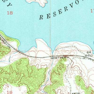 United States Geological Survey Guernsey Reservoir, WY (1971, 24000-Scale) digital map