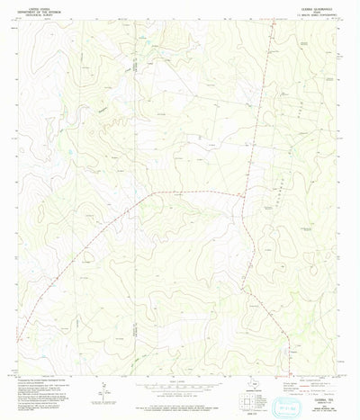United States Geological Survey Guerra, TX (1972, 24000-Scale) digital map