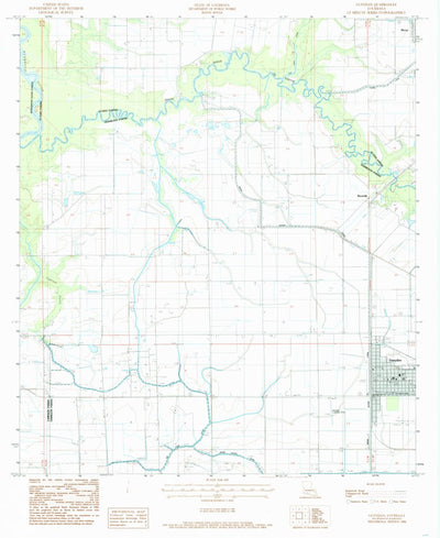 United States Geological Survey Gueydan, LA (1984, 24000-Scale) digital map