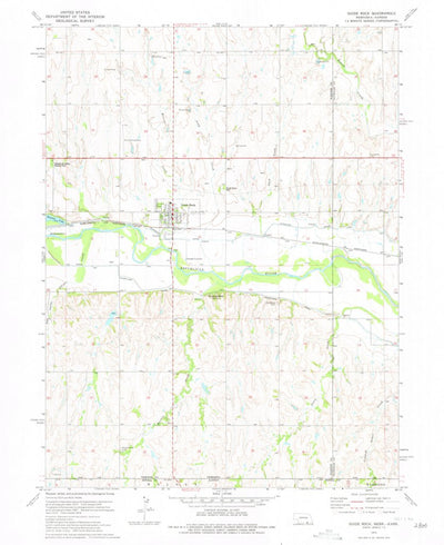 United States Geological Survey Guide Rock, NE-KS (1974, 24000-Scale) digital map