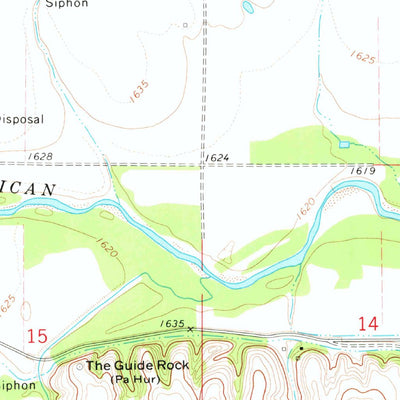 United States Geological Survey Guide Rock, NE-KS (1974, 24000-Scale) digital map