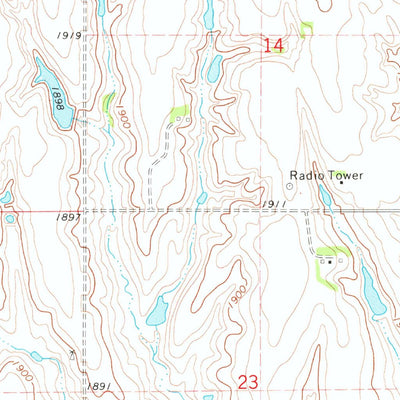 United States Geological Survey Guide Rock NE, NE (1974, 24000-Scale) digital map