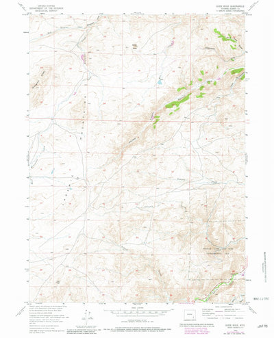 United States Geological Survey Guide Rock, WY (1955, 24000-Scale) digital map