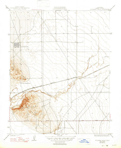 United States Geological Survey Guijarral Hills, CA (1936, 31680-Scale) digital map