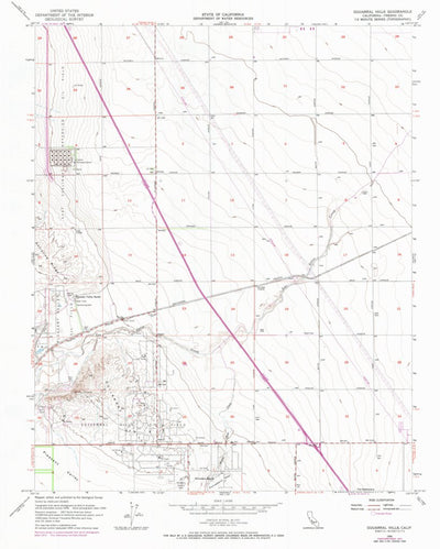 United States Geological Survey Guijarral Hills, CA (1956, 24000-Scale) digital map