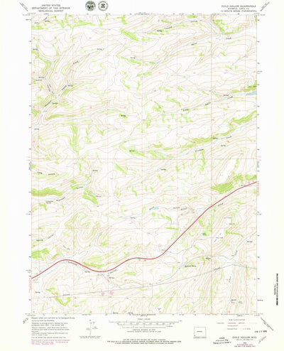United States Geological Survey Guild Hollow, WY (1965, 24000-Scale) digital map