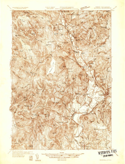 United States Geological Survey Guildhall, VT-NH (1933, 48000-Scale) digital map