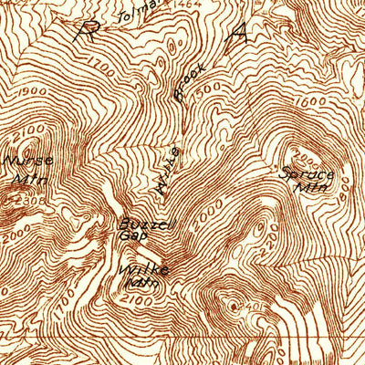 United States Geological Survey Guildhall, VT-NH (1933, 48000-Scale) digital map