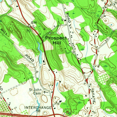 United States Geological Survey Guilford, CT (1954, 24000-Scale) digital map