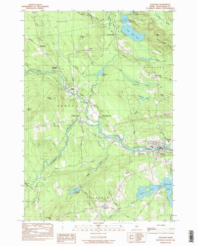 United States Geological Survey Guilford, ME (1984, 24000-Scale) digital map