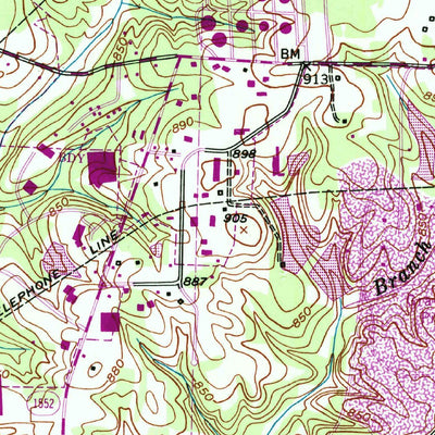 United States Geological Survey Guilford, NC (1951, 24000-Scale) digital map