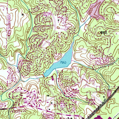 United States Geological Survey Guilford, NC (1951, 24000-Scale) digital map
