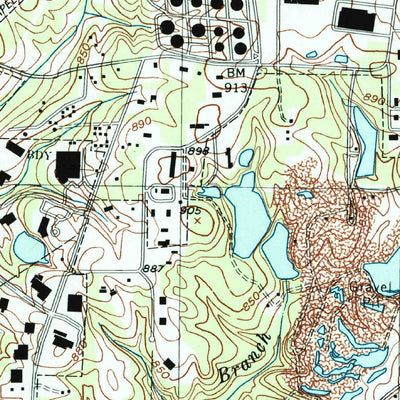 United States Geological Survey Guilford, NC (1997, 24000-Scale) digital map
