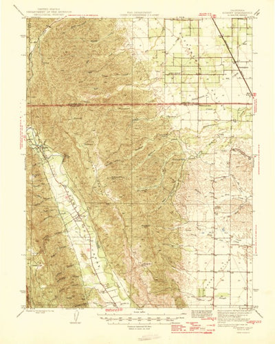 United States Geological Survey Guinda, CA (1945, 62500-Scale) digital map