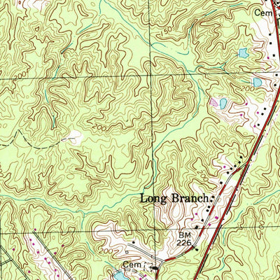 United States Geological Survey Guinea, VA (1966, 24000-Scale) digital map