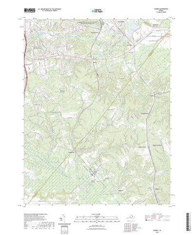 United States Geological Survey Guinea, VA (2022, 24000-Scale) digital map