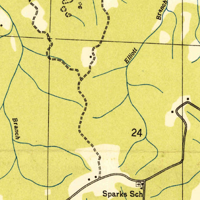 United States Geological Survey Guinn Cross Roads, AL (1936, 24000-Scale) digital map